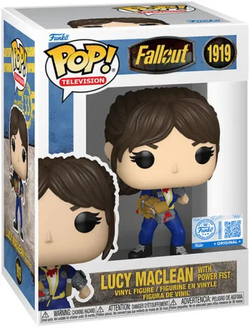 Figurine Funko Pop!  N&deg;1919 | Fallout (tv) | Lucy Maclean Avec Power Fist